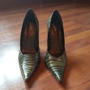 Luichiny pointy toe wedged heel